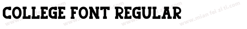 College Font Regular字体转换